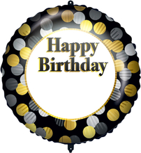 Milestone Happy Birthday Folieballong med Bokstäver