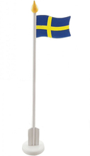 Bordsflagga Svenska Flaggan Trä