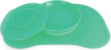 Twistshake Click Mat + Plate 6+M Pastel Green Home Meal Time Plates & Bowls Plates Grønn Twistshake*Betinget Tilbud