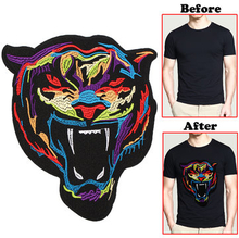 Embroidery Rainbow Tiger Applique