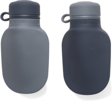 Silvia Smoothie Bottle 2-Pack Home Meal Time Cups & Mugs Food Pouches Blå Liewood*Betinget Tilbud