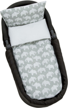 Elephant Eco, Bed Set, Stroller/Cot, Grey Home Sleep Time Bed Sets Grey Rätt Start