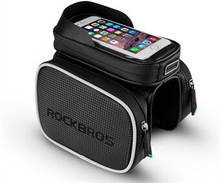 ROCKBROS Touch Screen Bicycle Bag Waterproof Phone Frame Top Tube Bike Bag