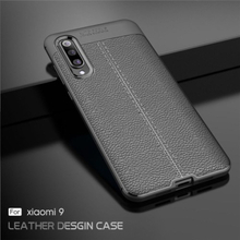 Telefon Fall Leder TPU Telefon Schutzhülle Einfache leichte Handy-Schutz für Xiaomi 9
