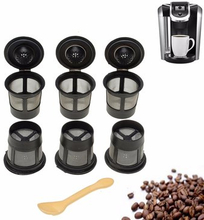 6Pcs Black Solo Reusable Single Cup Keurig Replacements Filter Pod K-Cup Coffee