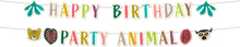 Bokstavsgirlang Happy Birthday Zoo Party