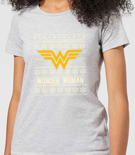 DC Wonder Woman Women's Christmas T-Shirt - Grey - S