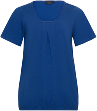 Vpolly, S/S, Baloon Tee T-shirts & Tops Short-sleeved Blå Zizzi*Betinget Tilbud