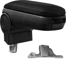 [pro.tec]® Automallikohtainen keskikäsinoja AUDI A4 B5 - keskikäsinoja - säilytystilalla - kangaspäällinen - musta