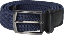 Unisex Elastic Belt Accessories Belts Classic Belts Marineblå BACKTEE*Betinget Tilbud
