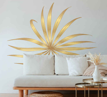 Woonkamer stickers Takken van gouden palmbladeren