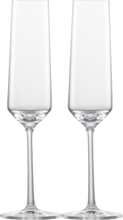 Zwiesel Pure champagneglass 21 cl, 2-pakning