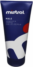 Gel og Shampoo Mistral Male (200 ml) (200 ml)