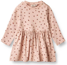 Wheat Ryle langermet kjole til baby, pink sand flowers
