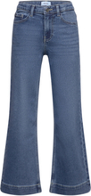 Vmdaisy Wide Denim Jns Vi3337 Girl Noos Jeans Bootcut Jeans Blå Vero Moda Girl*Betinget Tilbud