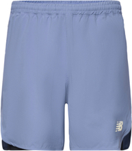 Q Speed 6 Inch 2-In-1 Short Bottoms Shorts Sport Shorts Blue New Balance
