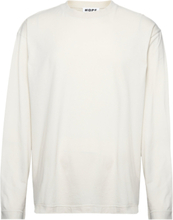 Relaxed Long-Sleeve T-Shirt Designers T-Langærmet Skjorte Beige Hope