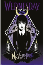 Wednesday Nevermore Raven-affisch