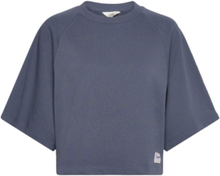 Raglan Sweat Tops T-shirts & Tops Short-sleeved Blue Lee Jeans