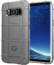 Robust Square Grid Texture Blød TPU Anti-shock Cover til Samsung Galaxy S8 SM-G950
