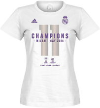 adidas Real Madrid Champions League 2016 Winners T-Shirt - Dames