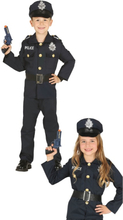 Carnavalskleding politie agent uniform jongens/meisjes