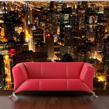 Fototapet - City af natten - Chicago, USA 450 x 270 cm