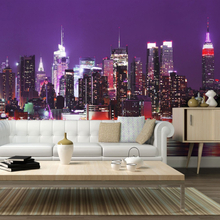 Fototapet - Regnbue byens lys - New York 450 x 270 cm