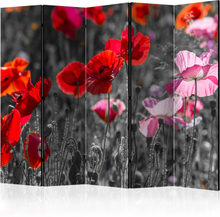 Skærmvæg - Red Poppies II 225 x 172 cm