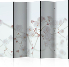 Skærmvæg - White Flowers II 225 x 172 cm