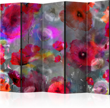 Skærmvæg - Painted Poppies II 225 x 172 cm
