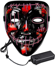El Wire Purge 2 LED Mask - Rosa