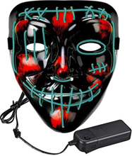 El Wire Purge 2 LED Mask - Turkos