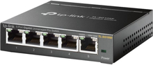 TP-Link TL-SG105E Hallitsematon L2 Gigabit Ethernet (10/100/1000) Musta