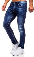 Granatowe spodnie jeansowe męskie regular fit Denley 80025W0
