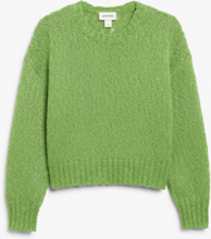Structured knit sweater - Green