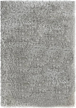 Shaggy gulvtæppe med høj luv 160x230 cm 50 mm grå