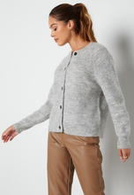 SELECTED FEMME Lulu LS knit short cardigan Light Grey Melange S
