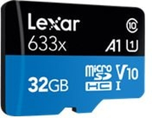 Lexar High Performance - Flash-minneskort - 32 GB - A1 / Video Class V10 / UHS-I U1 / Class10 - SDHC UHS-I
