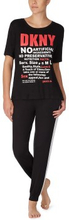 DKNY Only In DKNY T-shirt And Jogger Set Sort viskose Small Dame