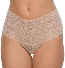 Hanky Panky Trusser Signature Lace Retro Thong Beige nylon One Size Dame