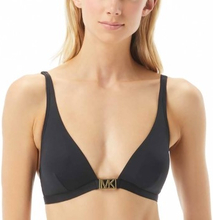 Michael Kors Logo Solids Triangle Bikini Top Svart nylon Small Dame