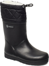 Ai Woody Warm Noir Shoes Rubberboots High Rubberboots Black Aigle