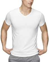 JBS of Denmark Bamboo Blend V-neck T-shirt Hvid Small Herre