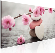 Canvas Tavla - Zen: Cherry Blossoms - 120x40