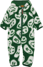 Umeko Outerwear Fleece Outerwear Fleece Coveralls Grønn Molo*Betinget Tilbud