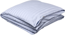 Sateen Stripes Double Duvet Home Textiles Bedtextiles Duvet Covers Blå GANT*Betinget Tilbud