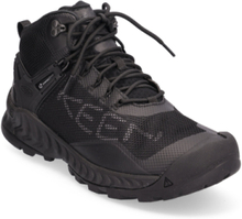 Ke Nxis Evo Mid Wp M-Triple Black Shoes Sport Shoes Outdoor/hiking Shoes Svart KEEN*Betinget Tilbud