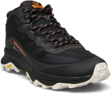 Men's Moab Speed Mid Gtx - Black Shoes Sport Shoes Outdoor/hiking Shoes Svart Merrell*Betinget Tilbud