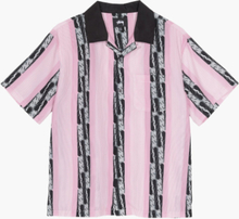 Stussy - Deco Striped Shirt - Lyserød - XXL